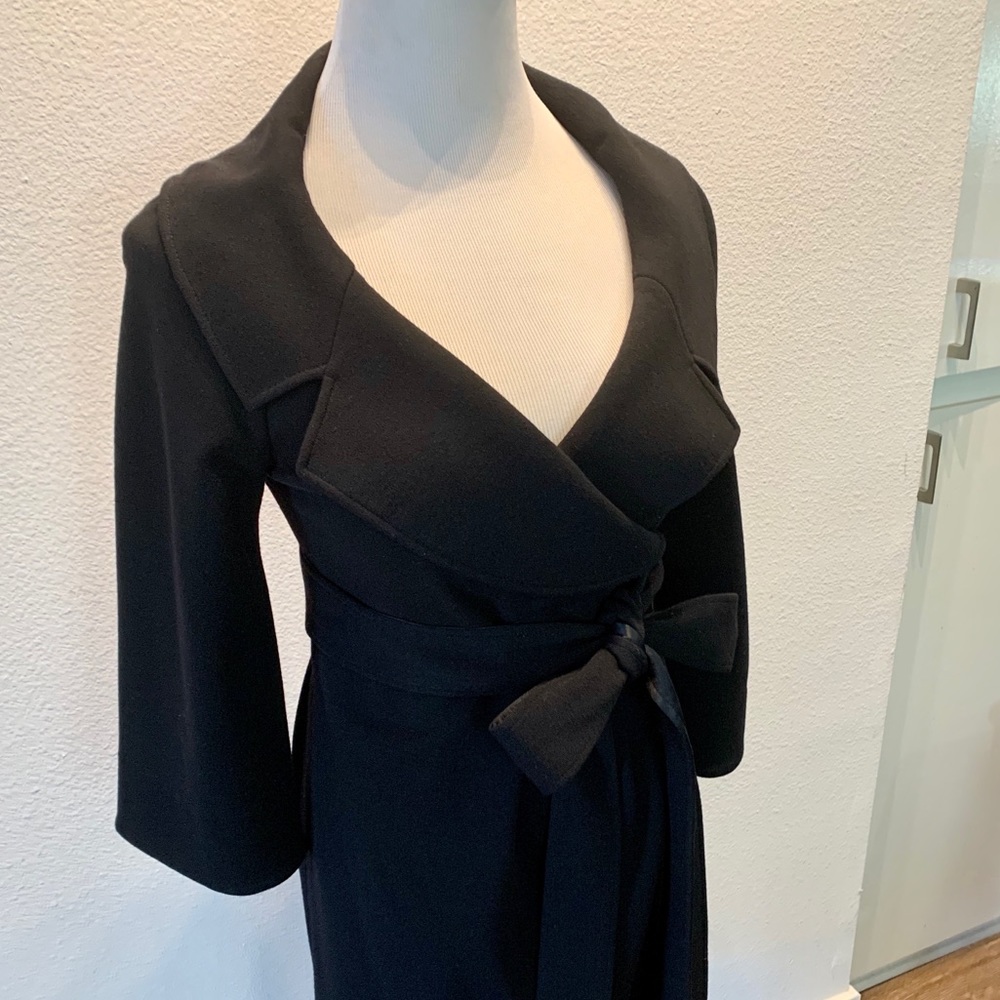 Diane Von Furstenberg Wool Double Knit Wrap Dress - Picture 3 of 8